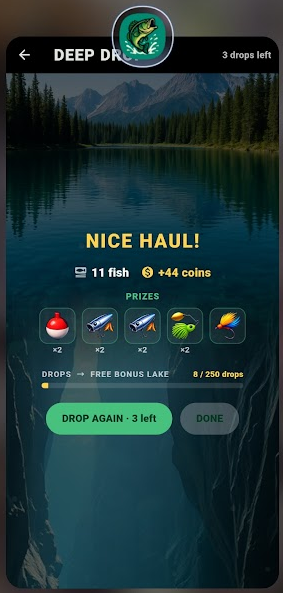 FISH ON! — Deep Drop mini-game